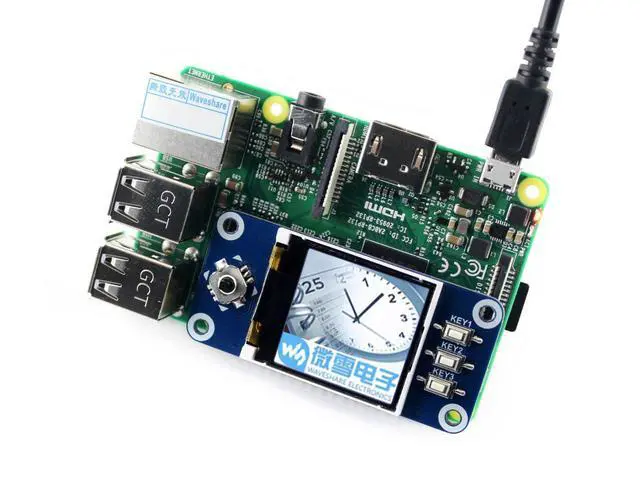 Alt view image 6 of 7 - 1.44inch LCD HAT for Raspberry Pi, 128x128 SPI Display Module