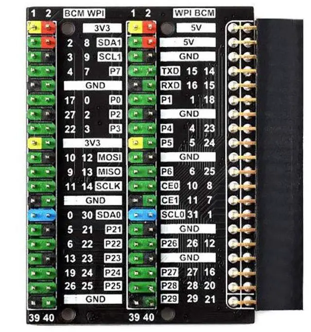 Alt view image 3 of 6 - for Raspberry Pi 400 GPIO Header Adapter, Header Expansion, 2X 40PIN Header Module HAT