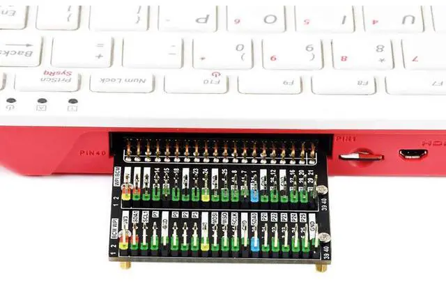 Alt view image 4 of 6 - for Raspberry Pi 400 GPIO Header Adapter, Header Expansion, 2X 40PIN Header Module HAT