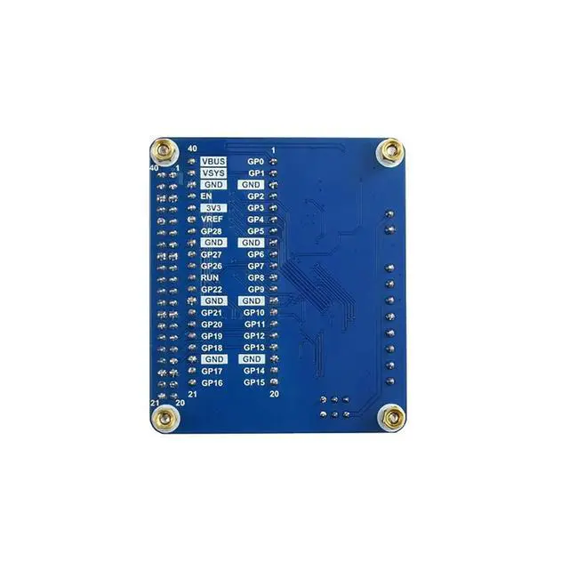 Alt view image 3 of 6 - DC Motor Driver Module HAT for Raspberry Pi Pico Series, Driving Up to 4X DC Motors, I2C Controlled, up to 3A Output