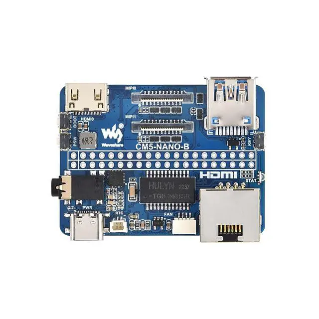 Alt view image 3 of 7 - Nano Base Board (B) for Raspberry Pi CM5 | Compact Compute Module 5 Base Board | Same Size as CM5 | Multi-Interface Design | Ideal for Evaluation & Integration