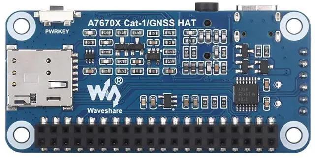 Alt view image 2 of 7 - Cat-1/GSM/GPRS/GNSS HAT for Raspberry Pi Raspberry Pi 5 4B+ 4B 3B+ 3B 2B+ Zero W WH Jetson Nano Based On A7670E Module GNSS Positioning Support LTE Cat-1 / 2G