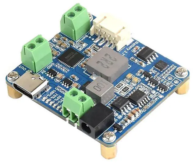Alt view image 3 of 6 - Solar Power Manager Module (D) Fits Raspberry Pi/Jetson Nano/Arduino Supports Type-C Power Adapter or 6V~24V Solar Panel with Battery Holder (Not Include 18650)
