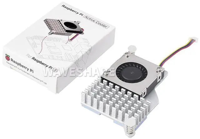 Main image of Official for Raspberry Pi Active Cooler Fits Raspberry Pi 5 with Temperature-Controlled Blower Fan Aluminium Heatsink