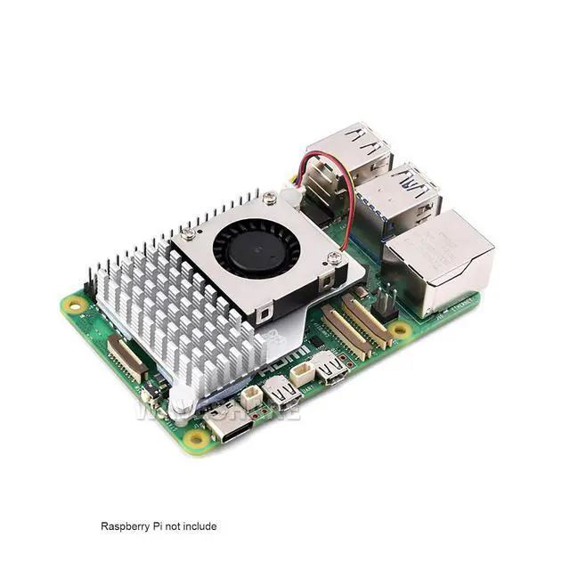 Alt view image 4 of 7 - Official for Raspberry Pi Active Cooler Fits Raspberry Pi 5 with Temperature-Controlled Blower Fan Aluminium Heatsink