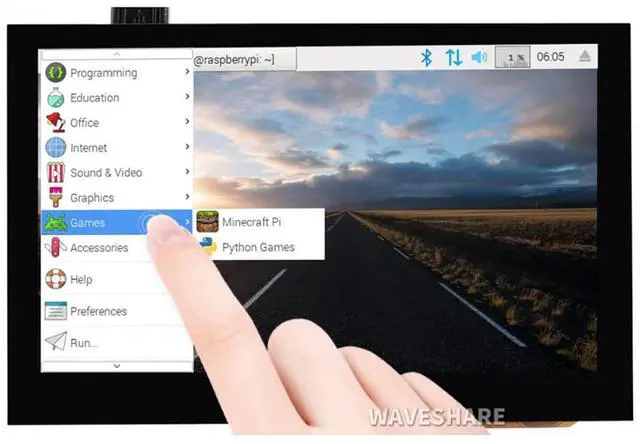 Alt view image 2 of 7 - 4.3 Inch HDMI Display Raspberry Pi Screen Touchscreen 800×480 Capacitive LCD Monitor for Raspberry Pi 4B+ 4B 3B+ 3B 2B+ Zero W Jetson Nano Windows 11 10 8.1 8 7