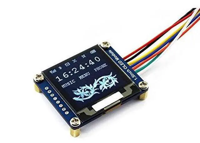 Main image of 1.5inch OLED Display Module 128x128 16 Gray Scale SPI/I2C Interface SSD1327 Driver Raspberry Pi/Jetson Nano/STM32 Examples Provided