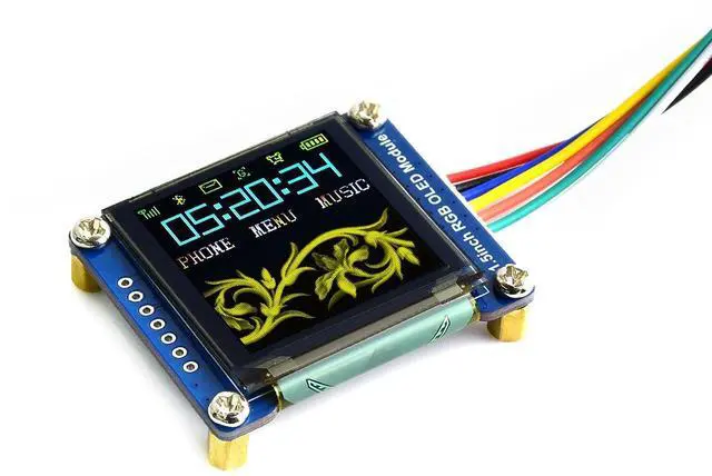 Main image of 1.5inch RGB OLED Module, 128x128 SPI Display for Raspberry Pi