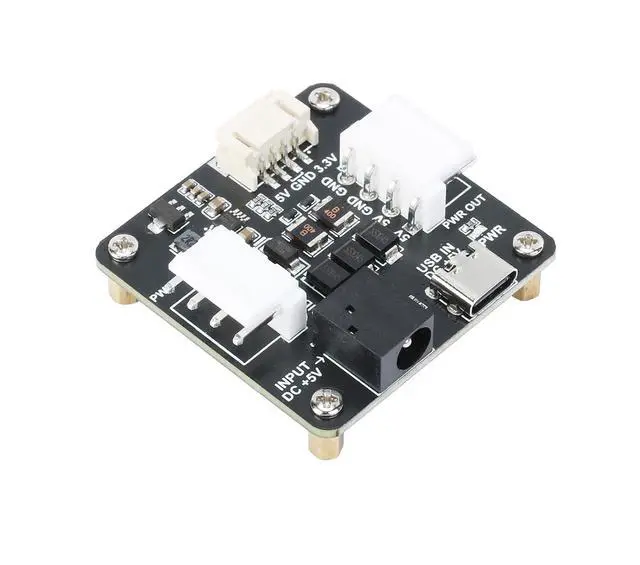 Alt view image 2 of 7 - RGB Matrix Power Adapter for RGB LED Matrix Panel Onboard USB Type-C DC-044 Power Input Port Output 5V 3.3V