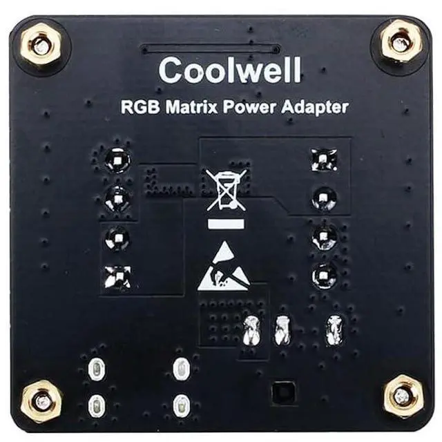 Alt view image 3 of 7 - RGB Matrix Power Adapter for RGB LED Matrix Panel Onboard USB Type-C DC-044 Power Input Port Output 5V 3.3V