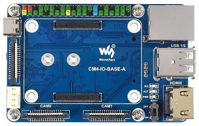 Alt view image 4 of 7 - Mini Base Board (A) Designed for Raspberry Pi Compute Module 4 Suitable for CM4 Lite/EMMC Series Module