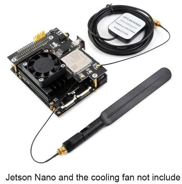 Alt view image 4 of 6 - SIM7600G-H 4G HAT for Jetson Nano 4G/3G/2G/GNSS Expansion Board Global Applicable Supports Global LTE CAT4 up to 150Mbps