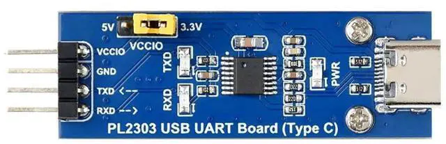 Alt view image 3 of 7 - PL2303 USB to UART (TTL) Communication Module, USB-C Connector,Adopts PL2303GS New Version Device,Compatible 1.8V/2.5V/3.3V/5V Logic Level
