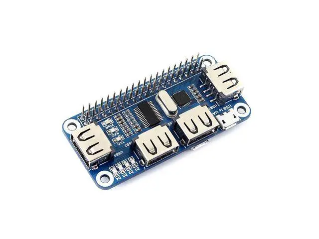 Alt view image 2 of 6 - for Raspberry pi 4 Port USB HUB HAT Compatible with USB2.0 1.1 for Various Version of Raspberry Pi Perfectly Fit Zero/Zero W/Zero WH Serial Debugging Onboard USB to UART