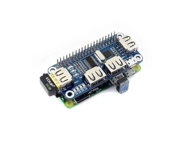 Alt view image 5 of 6 - for Raspberry pi 4 Port USB HUB HAT Compatible with USB2.0 1.1 for Various Version of Raspberry Pi Perfectly Fit Zero/Zero W/Zero WH Serial Debugging Onboard USB to UART
