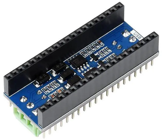 Alt view image 2 of 7 - 2-Channel RS485 Module for Raspberry Pi Pico Series, Incorporates RS485 Transceiver SP3485, Using UART Bus
