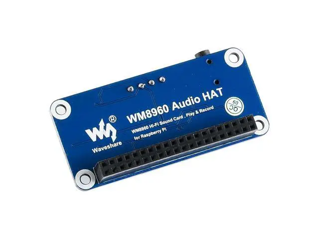 Alt view image 4 of 5 - WM8960 Audio Module Hi-Fi Sound Card HAT for Raspberry Pi 4B+ 4B 3B+ 3B 2B+ Zero W WH 2W Stereo CODEC Play/Record