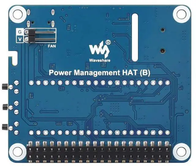 Alt view image 2 of 7 - Power Management HAT for Raspberry Pi Series Board, Onboard RTC & Buck-Boost DC Chip,Supports Charging and Power Output at The Same Time