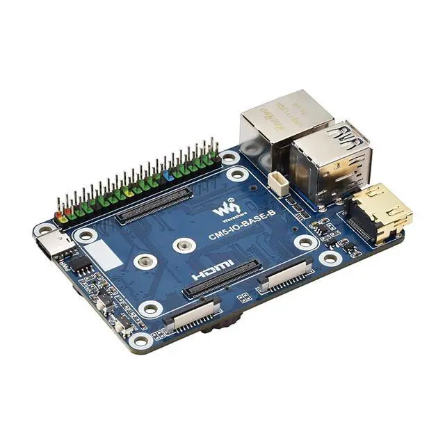 Alt view image 3 of 7 - CM5 Base Board for Raspberry Pi Compute Module 5, Mini Base Board B with EEPROM & Encryption Chip, GPIO Header, USB HDMI Adapter, for CM5 Lite/eMMC