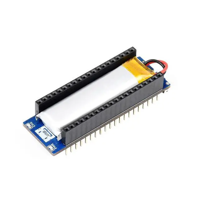 Alt view image 2 of 7 - UPS Module HAT for Raspberry Pi Pico Series, Uninterruptible Power Supply, Stackable Design, with Li-Po Battery, I2C Bus Communication