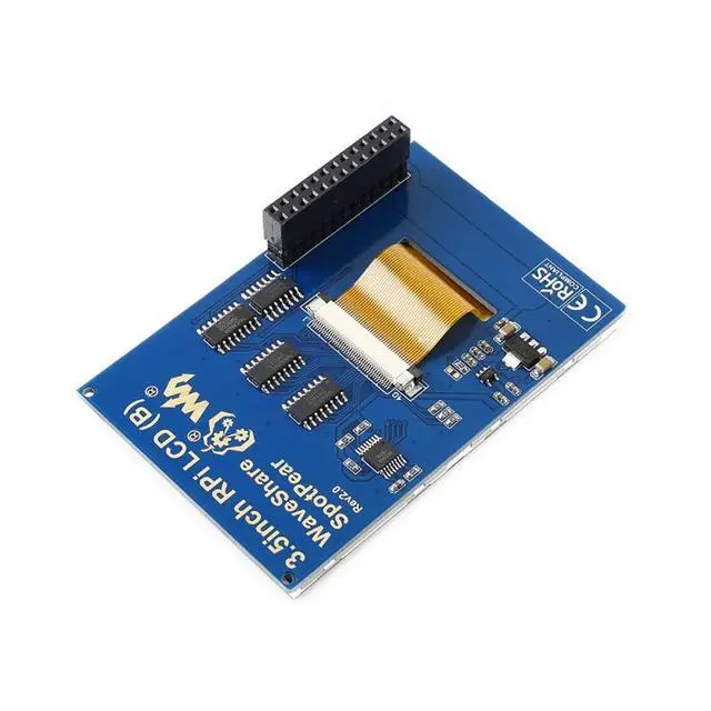 Alt view image 3 of 7 - 3.5 inch Touch Screen IPS TFT LCD 320x480 Resolution Resistive Touch Control Display Perfect Viewing Angle for Any Revision of Raspberry Pi