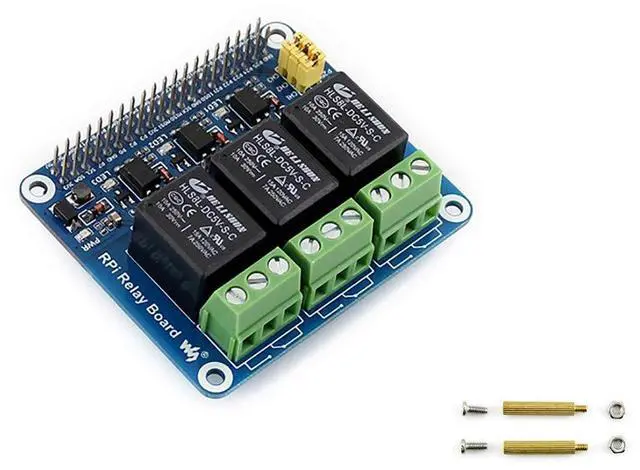 Main image of Relay Board for Raspberry Pi, 3-Channel GPIO Expansion Module
