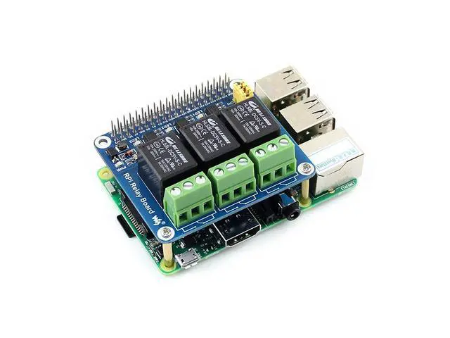 Alt view image 3 of 4 - Relay Board for Raspberry Pi, 3-Channel GPIO Expansion Module