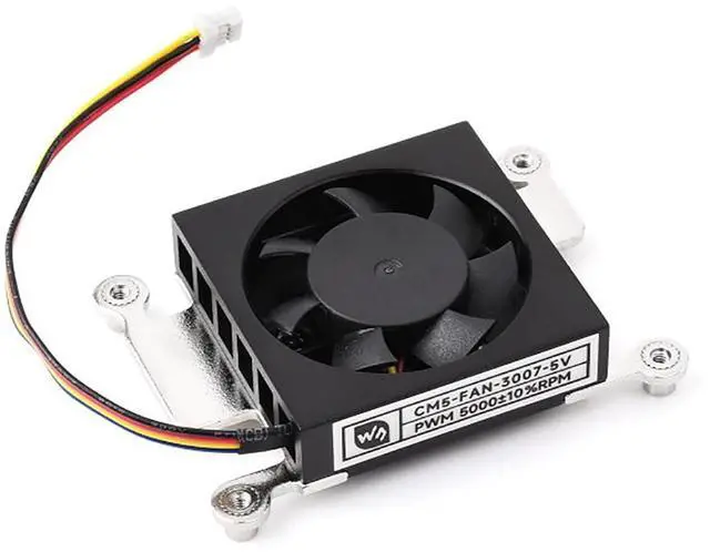 Alt view image 2 of 7 - CM5-FAN-3007-5V Cooling Fan for Raspberry Pi Compute Module 5, Low Noise, 5V Power Supply, Includes Thermal Tapes, Tailored for CM5 with Antenna Clearance