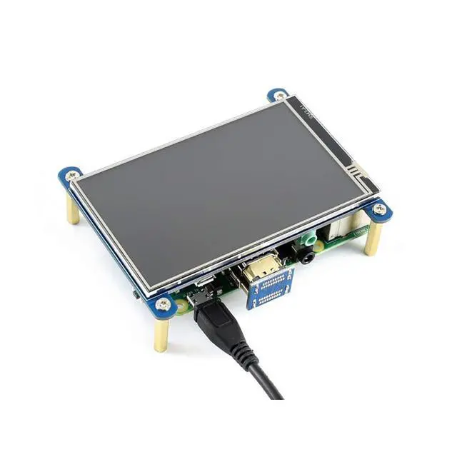 Alt view image 3 of 7 - 4inch HDMI Resistive Touch Screen IPS LCD (Type H) Display 480x800 No I/Os Required Designed for All Revision of Raspberry Pi