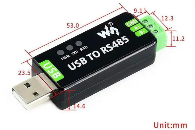 Alt view image 4 of 7 - Industrial USB to RS485 Converter with Original FT232RL Embedded Protection Circuits Resettable Fuse, ESD Protection, and TVS Diode, etc
