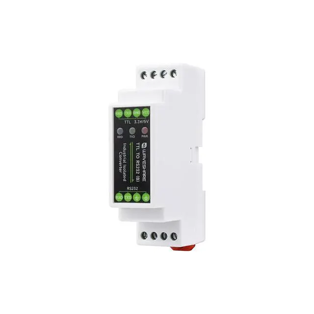 Alt view image 2 of 7 - Galvanic Isolated Converter Rail-Mount TTL to RS232 Serial Port Converter Lightningproof & Anti-Surge TTL Serial Converter Rail-Mount Support