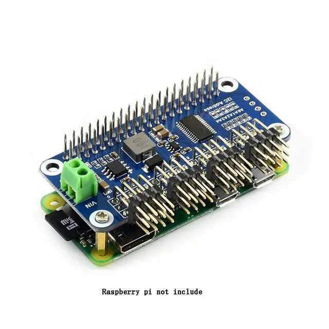 Alt view image 3 of 5 - Servo Driver HAT (B) for Raspberry Pi/Jetson Nano PCA9685 Driver 16-Channel, 12-bit, I2C Interface, Right Angle Pinheader