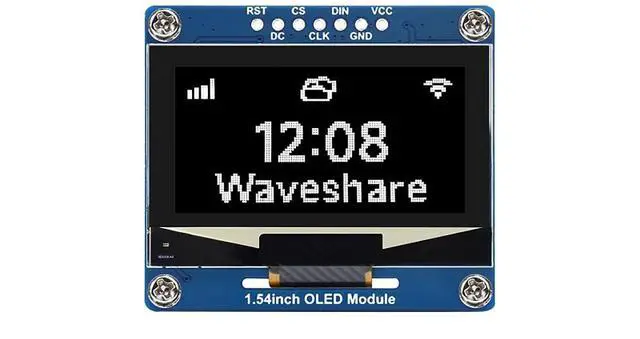 Alt view image 3 of 7 - 1.54 Inch OLED Display Module for Raspberry Pi 4B+ 4B 3B+ 3B 2B+ Zero W WH 2W for Arduino Jetson Nano STM32 128×64 Resolution White Display Color