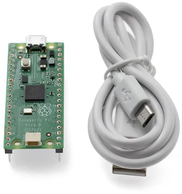 Main image of Raspberry Pi Pico H Microcontroller Tiny Size Fast Board, Based On Official RP2040 Dual-Core Arm Cortex Processor,Configurable Pin Function