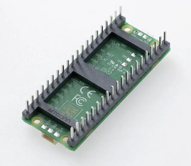 Alt view image 3 of 7 - Raspberry Pi Pico H Microcontroller Tiny Size Fast Board, Based On Official RP2040 Dual-Core Arm Cortex Processor,Configurable Pin Function