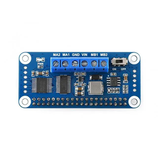 Alt view image 3 of 6 - Raspberry Pi Motor Driver HAT Onboard Driver TB6612FNG I2C Interface for Raspberry Pi 4B+ 4B 3B+ 3B 2B+ Zero W WH 2 W Stackable Up to 32 This Modules