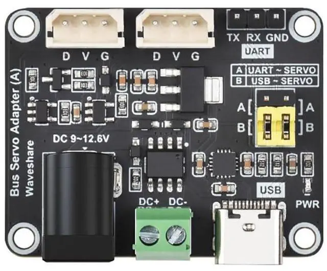Main image of for Serial Bus Servo Fits Raspberry Pi Jetson Nano Integrates Servo Power Supply and Control Circuit Suitable Servo Driver Board for ST/SC Series Serial Bus Servos Up to 253