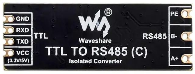 Alt view image 2 of 6 - Galvanic Isolated TTL to RS485 (C) Converter Half-Duplex Multi-Isolation Protection Communication Distance Up to 1.2Km up to 32 Transmission Nodes