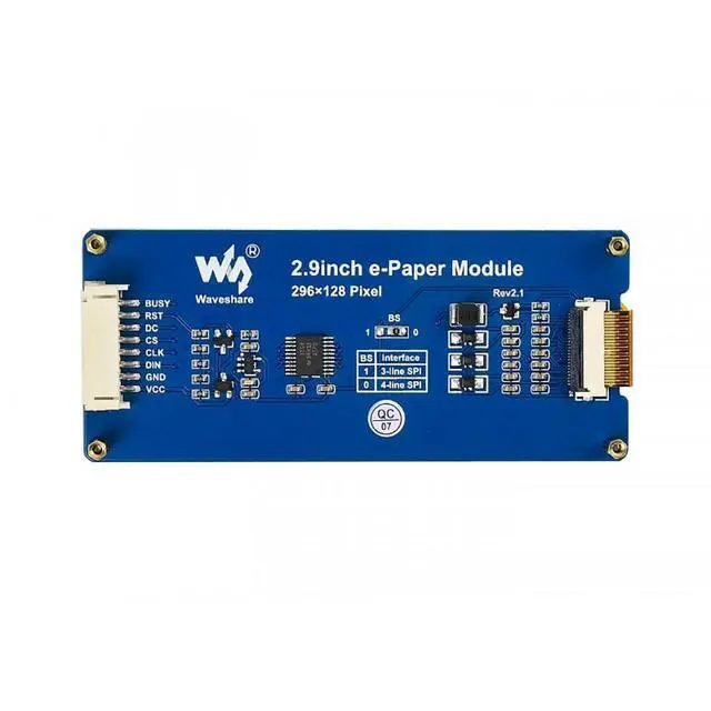 Alt view image 2 of 5 - 2.9inch E-Paper Module Raspberry Pi E Paper Display 296x128 SPI Interface for Raspberry Pi 4B+ 4B 3B+ 3B 2B+ Zero W WH Jetson Nano Ardui