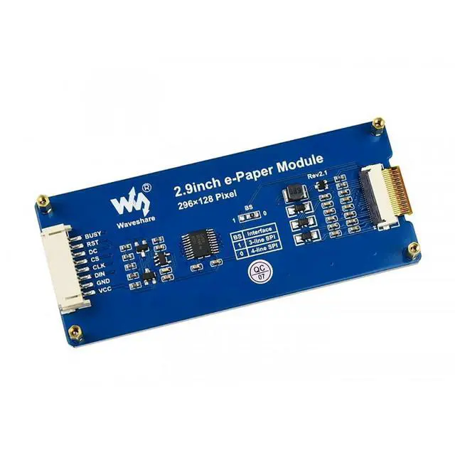 Alt view image 3 of 5 - 2.9inch E-Paper Module Raspberry Pi E Paper Display 296x128 SPI Interface for Raspberry Pi 4B+ 4B 3B+ 3B 2B+ Zero W WH Jetson Nano Ardui