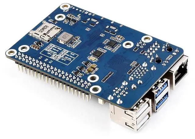 Alt view image 5 of 7 - CM5 to Pi5 Adapter Board, Compatible with for Raspberry Pi 5, CM5 Lite/eMMC Support, Onboard Audio Header & USB Audio Chip, 40PIN GPIO, Alternative Pi 5 Interface Expansion Solution