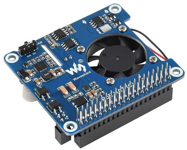 Alt view image 3 of 7 - Power Over Ethernet HAT (Type C) for Raspberry Pi 3B+/4B, 802.3af/at Compliant Power-Sourcing Equipment Required High Power 12V 2A& 5V 4A