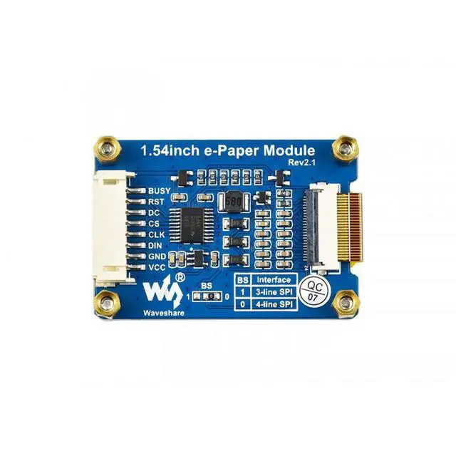 Alt view image 2 of 6 - 1.54 Inch E-Ink Display HAT Epaper Display 200x200 SPI Interface Black White Red Color E-Paper Screen for Raspberry Pi 4B+ 4B 3B+ 3B 2B+ Zero W WH 2 W Jetson Nano