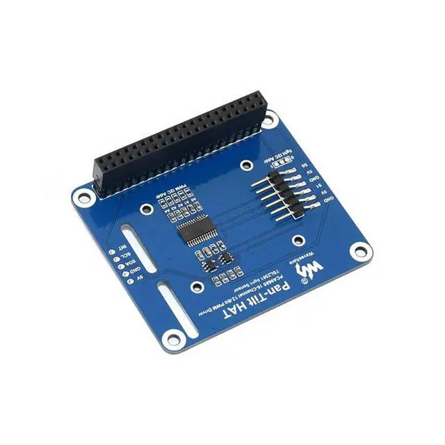 Alt view image 2 of 7 - 2-DOF Pan-Tilt HAT for Any Version of Raspberry Pi/Jetson Nano Onboard PCA9685 PWM Chip and TSL2581 Ambient Light Sensor for Camera Moving and Light Intensity Sensing