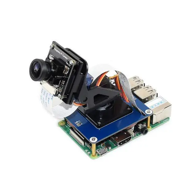 Alt view image 5 of 7 - 2-DOF Pan-Tilt HAT for Any Version of Raspberry Pi/Jetson Nano Onboard PCA9685 PWM Chip and TSL2581 Ambient Light Sensor for Camera Moving and Light Intensity Sensing