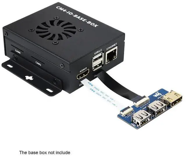 Alt view image 5 of 7 - USB HDMI Adapter for CM4-IO-BASE, Adapting FFC Connector to Standard Connector as DHMI and USB 2.0