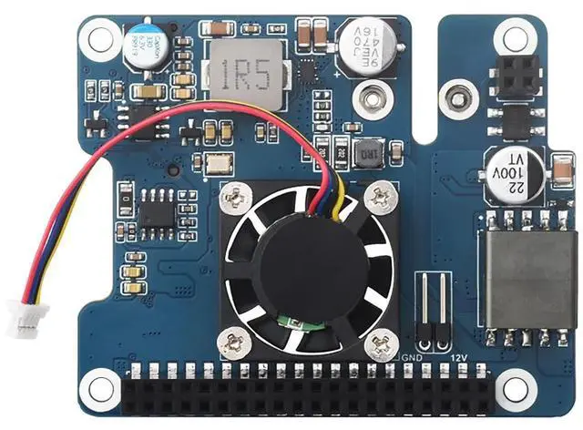 Alt view image 2 of 7 - PCIe to M.2 Adapter for Raspberry Pi 5 with PoE Function Supports NVMe Protocol M.2 Solid State Drive Supports 802.3af/at High-Speed Reading/Writing Fits Raspberry Pi 5 PoE HAT