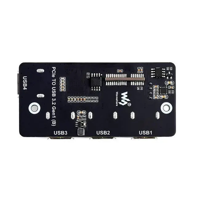 Alt view image 2 of 7 - PCIe to USB 3.2 Gen1 Adapter Designed for Raspberry Pi Compute Module 4 IO Board(CM4), 4X High Speed USB Ports,Compatible with USB 3.0/2.0/1.1