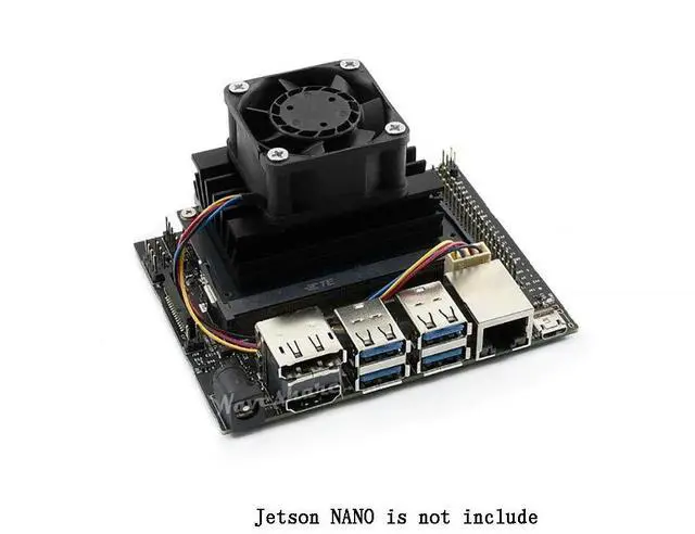 Alt view image 4 of 7 - Jetson Nano Case (A) Acrylic Clear Case and Dedicated Cooling Fan PWM Adjustment Strong Cooling Air for Jetson Nano Developer Kit 4PIN Reverse-Proof Connector 5V