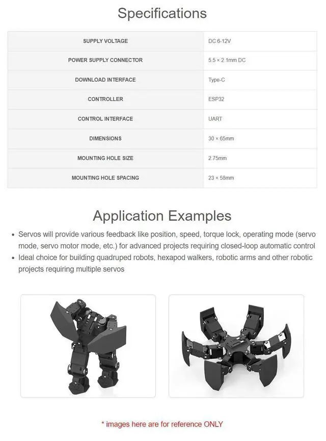 Alt view image 4 of 7 - ESP32 Servo Driver Expansion Board Designed for Serial Bus Servos Allows Controlling up to 253 SC ST Bus Servos Built-in WiFi and Bluetooth